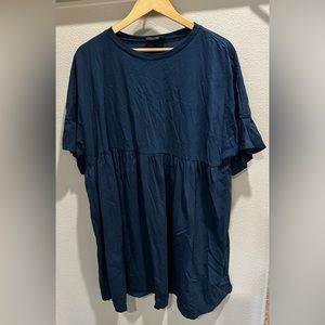 Navy blue Babydoll mini dress